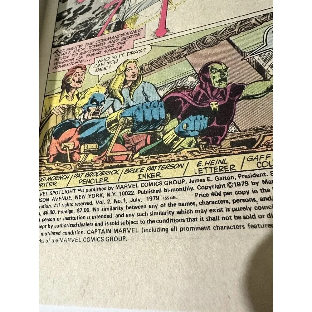 Marvel Spotlight On Captain Marvel #1 Number‎ Marvel Comics 1979